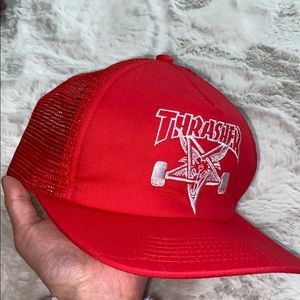 Red Thrasher Trucker Hat✨